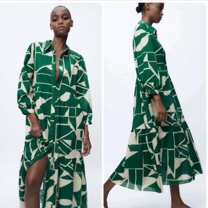 Zara Patterned Maxi Dress